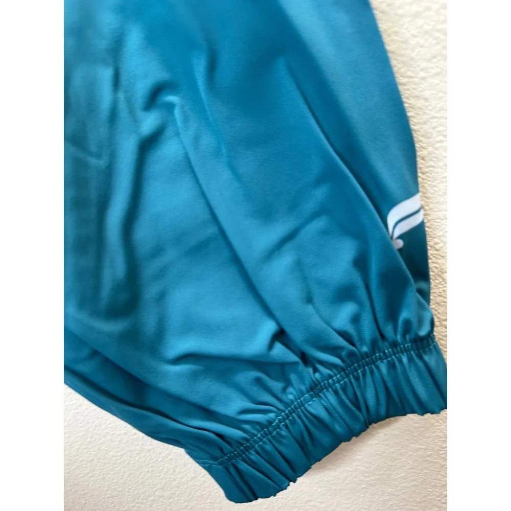 Fabletics NWT All Day Jacket Green Abyss‎ Lightweight Hooded Zip Front Women XL